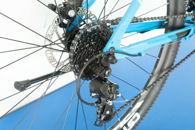 Велосипед Trinx M136 Elite 27.5" блакитний/чорний 17" Фото №2