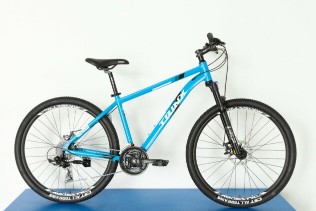 Велосипед Trinx M136 Elite 27.5" голубой/черный 17"