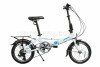 Велосипед складной Langtu KH017 16" белый/голубой