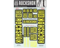 Наліпки на вилку RockShox DECAL KIT (35 мм) жовтий  Фото
