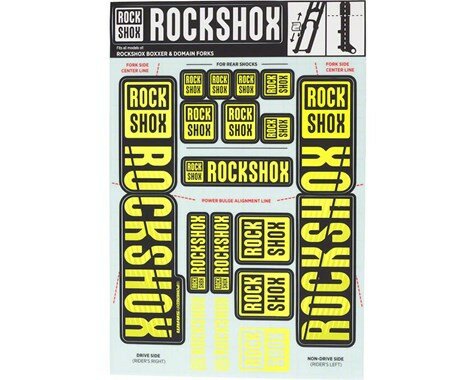 Наліпки на вилку RockShox DECAL KIT (35 мм) жовтий