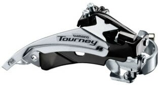 Переключатель передний Shimano Tourney FD-TY510 Top-Swing универсальная тяга 66-69° для 48Т (OEM)  Фото