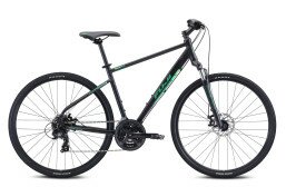Велосипед Fuji TRAVERSE 1.7 SATIN BLACK / GREEN 21" (XL)  Фото