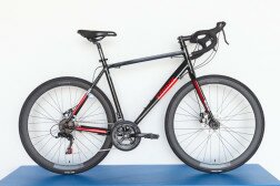Велосипед Trinx Tempo 2.1 700C чорний/червоний/білий 500мм  Фото
