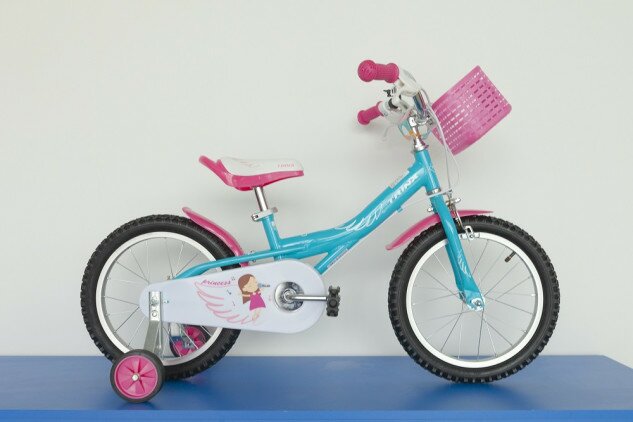 Велосипед дитячий Trinx Princess 2.0 16" блакитний/рожевий/білий