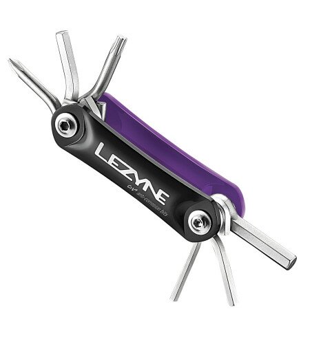 Ключи-мультитул Lezyne RAP - 6 функций фиолетовый/серебристый