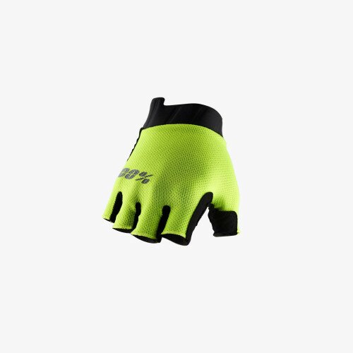 Перчатки Ride 100% EXCEEDA Gel Short Finger Glove неоновый желтый L (10)