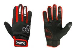 Перчатки ONRIDE Pleasure 20 черный/красный XS  Фото