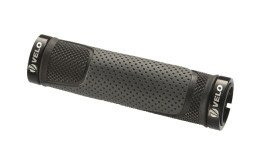 Ручки руля Velo VLG-776AD3 с замками черный 130 мм  Фото