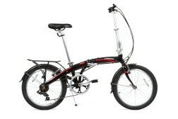 Велосипед складаний Langtu KW027 20" чорний/червоний  Фото