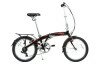 Велосипед складаний Langtu KW027 20" чорний/червоний
