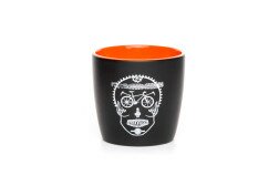 Чашка Skull деколь чорний/помаранчевий  Фото