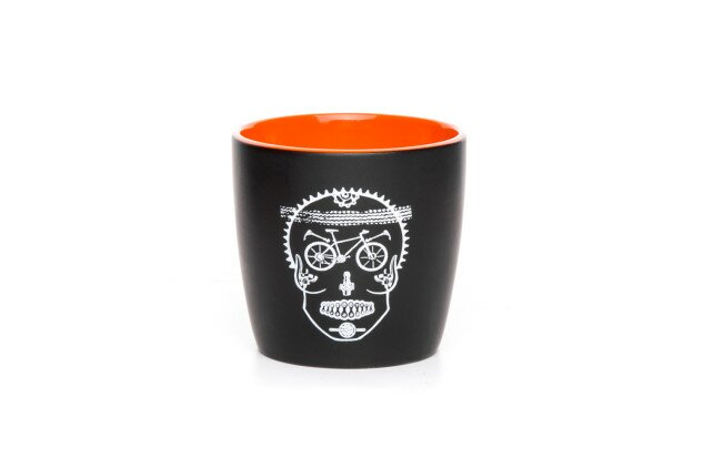 Чашка Skull деколь чорний/помаранчевий