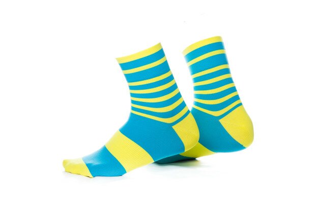 Шкарпетки Monton жовтий/блакитний Free Size