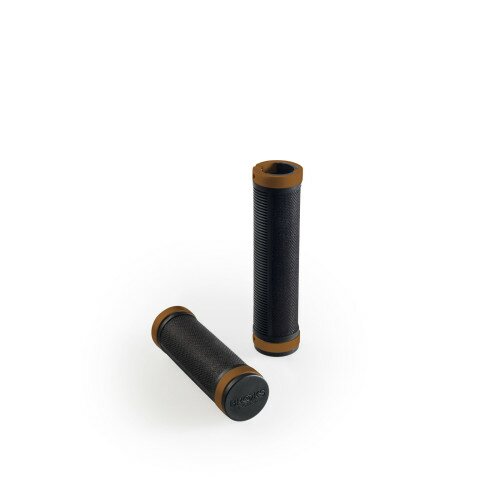 Ручки руля резиновые BROOKS CAMBIUM Rubber Grips Black/Orange 100/130мм
