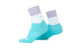 Шкарпетки Monton блакитний/білий/сірий Free Size  Фото
