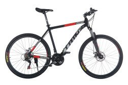 Велосипед TRINX M116 Elite 27.5" чорний/сірий/червоний 21"  Фото