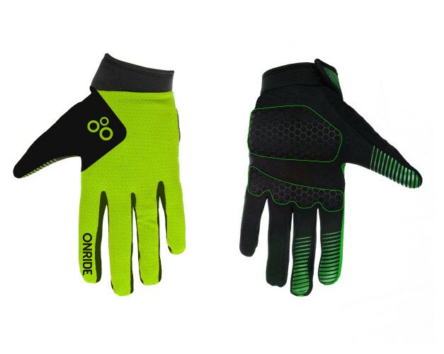 Перчатки ONRIDE Long 20 длинные пальцы зеленый/черный L
