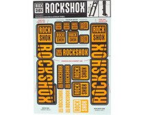 Наліпки на вилку RockShox DECAL KIT (35 мм) помаранчевий  Фото