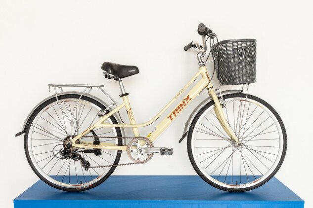 Велосипед Trinx Cute 3.0 26" желтый/коричневый 15"
