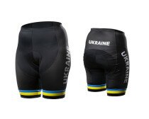 Велотрусы женские ONRIDE Ukraine без лямок с памперсом черный/желтый S  Фото