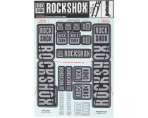 Наклейки на вилку RockShox DECAL KIT (35 мм) серый  Фото