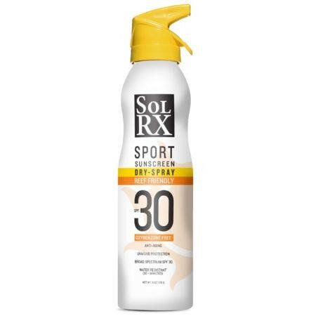 Солнцезащитный спрей SolRx Sport SPF 30 Sunscreen Continious SPRAY 170 г