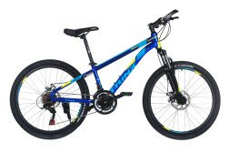 Велосипед дитячий TRINX M134 24" синій/жовтий 12.5"  Фото