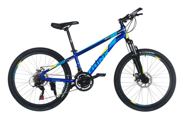 Велосипед дитячий TRINX M134 24" синій/жовтий 12.5"