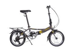 Велосипед складаний Langtu KH017 16" матовий сірий/жовтий (Matt Grey/Yellow)  Фото