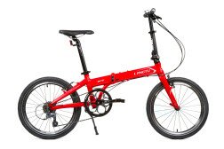 Велосипед складаний Langtu K8 20" матовий червоний/сріблястий (Matt Red/Silver)  Фото