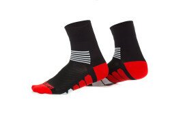Шкарпетки Monton чорний/червоний Free Size  Фото