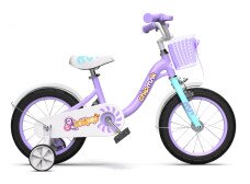 Велосипед дитячий RoyalBaby Chipmunk MM Girls 16" OFFICIAL UA фіолетовий  Фото