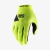 Перчатки Ride 100% RIDECAMP Glove неоновый желтый L (10)