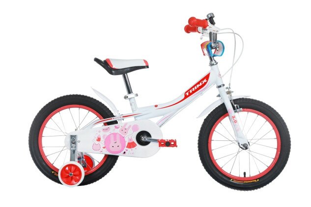 Велосипед детский Trinx Princess 2.0 2020 16" белый/розовый