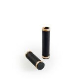 Ручки руля гумові BROOKS CAMBIUM Rubber Grips Black/Copper 100/130мм  Фото
