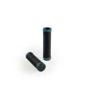 Ручки руля резиновые BROOKS CAMBIUM Rubber Grips Black/Octane 100/130мм  Фото
