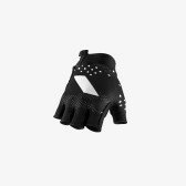 Рукавички Ride 100% EXCEEDA Gel Short Finger Glove чорний/білий M (9)  Фото