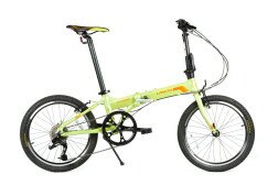 Велосипед складаний Langtu KY028(16) 20" зелений/помаранчевий (Pearl Green)  Фото