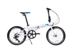 Велосипед складаний Langtu KY028(16) 20" білий/блакитний (White/Blue)  Фото