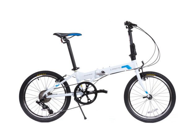 Велосипед складной Langtu KY028(16) 20" белый/голубой (White/Blue)