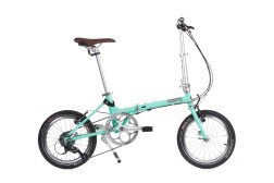 Велосипед складной Langtu QY018 16" бирюзовый (Green)  Фото