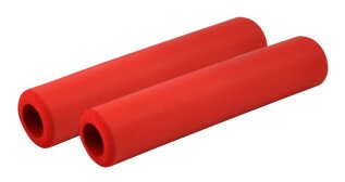 Ручки руля Longus SILICO червоний 130мм  Фото