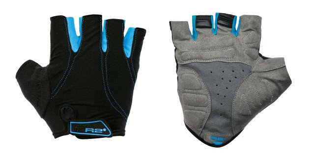 Перчатки R2 VANDE черный/голубой XS