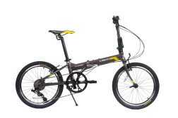 Велосипед складаний Langtu KY028(16) 20" матовий сірий/жовтий (Matt Grey/Yellow)  Фото