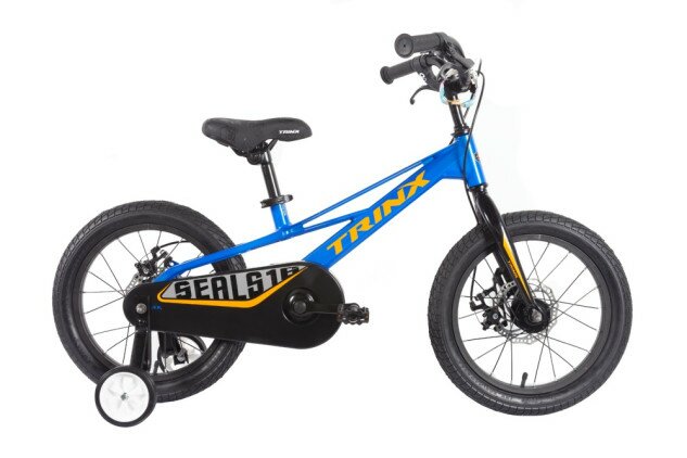 Велосипед дитячий Trinx SEALS 16 16" синій/сірий/помаранчевий