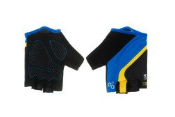 Перчатки ONRIDE Catch 20 UA черный/ синий/ желтый L  Фото