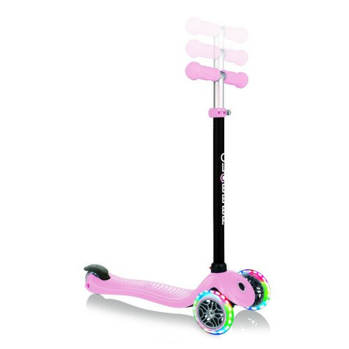 Самокат GLOBBER GO UP SPORTY колеса с подсветкой до 20/50кг 1+ пастельно-розовый Фото №5