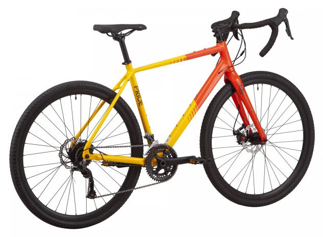 Велосипед Pride 2023 ROCX 8.2 CF 28" красный/желтый L Фото №3
