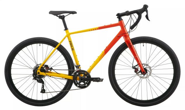 Велосипед Pride 2023 ROCX 8.2 CF 28" червоний / жовтий M